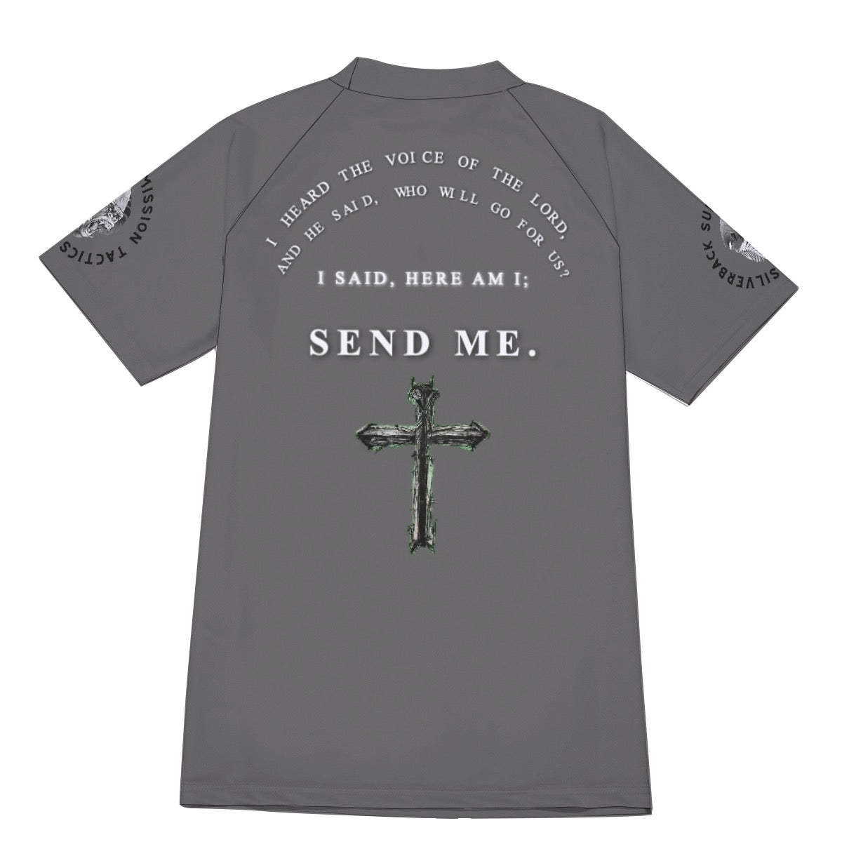 ISAIAH 6:8 SHORT SLEEVE RASH GUARD(LOOSE FIT)