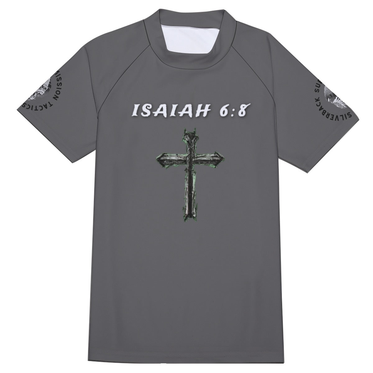 ISAIAH 6:8 SHORT SLEEVE RASH GUARD(LOOSE FIT)