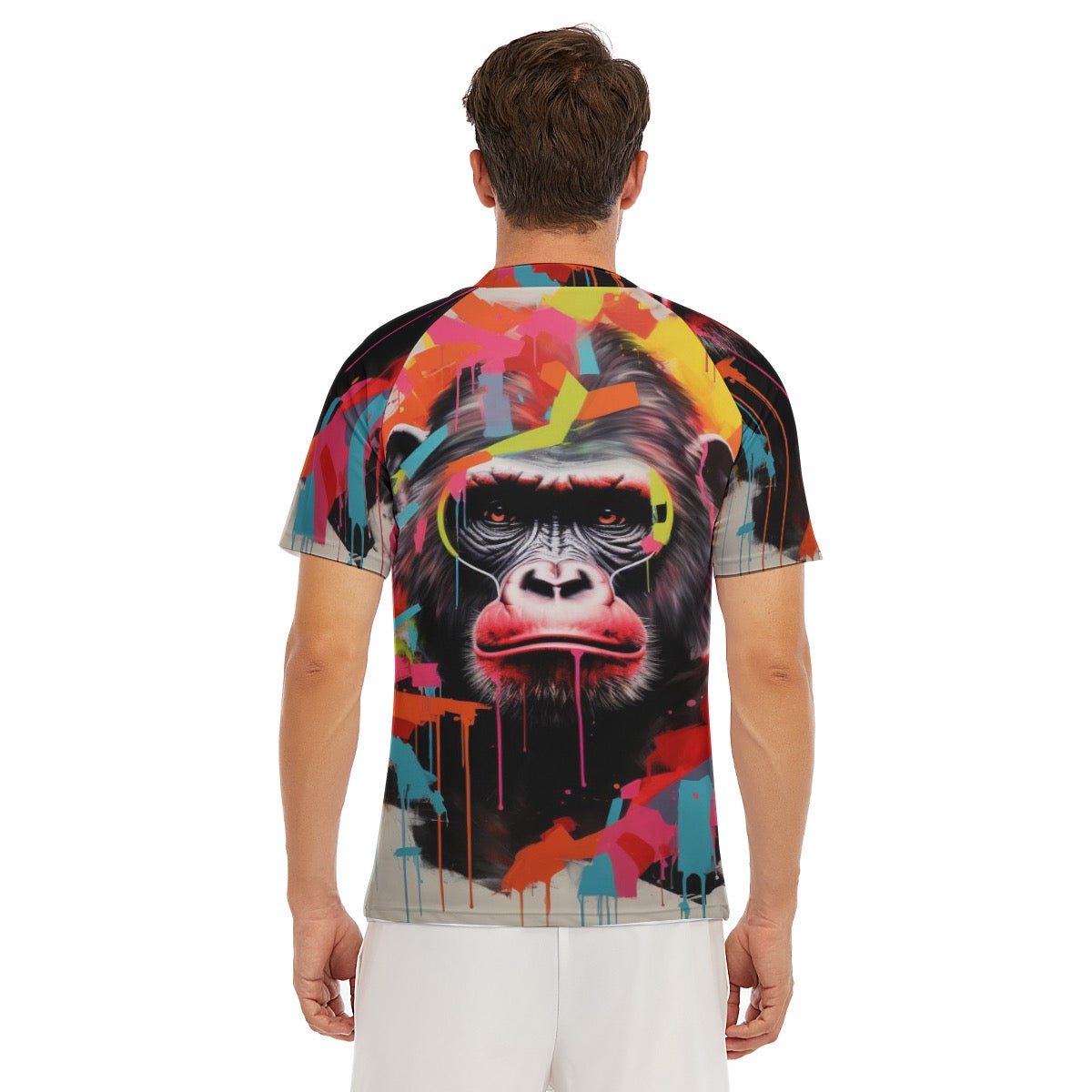 SHORT SLEEVE GORILLA GRAFFITI RASH GAURD(LOOSE FIT)