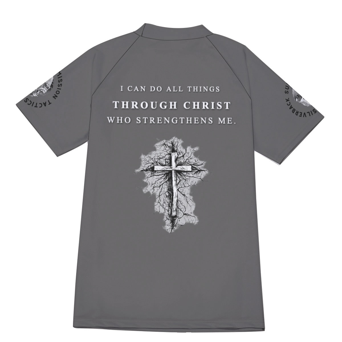 PHILIPPIANS 4:13 SHORT SLEEVE RASH GAURD(LOOSE FIT)