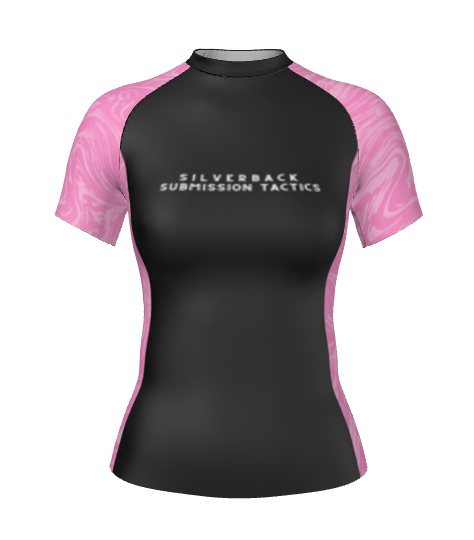 Women's Silverback Submission Tactics Pink Wave Rash Guard