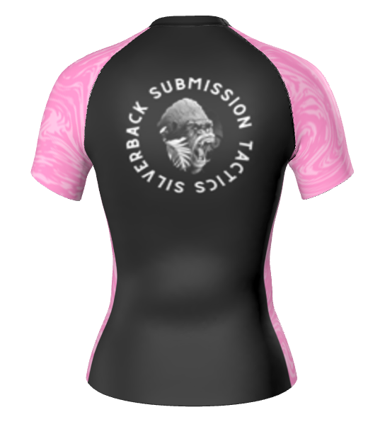 Women's Silverback Submission Tactics Pink Wave Rash Guard