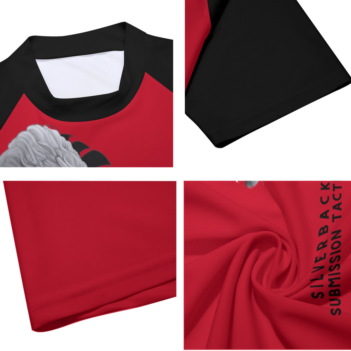 Silverback Submission Tactics Savage Red Rash Guard(LOOSE FIT)