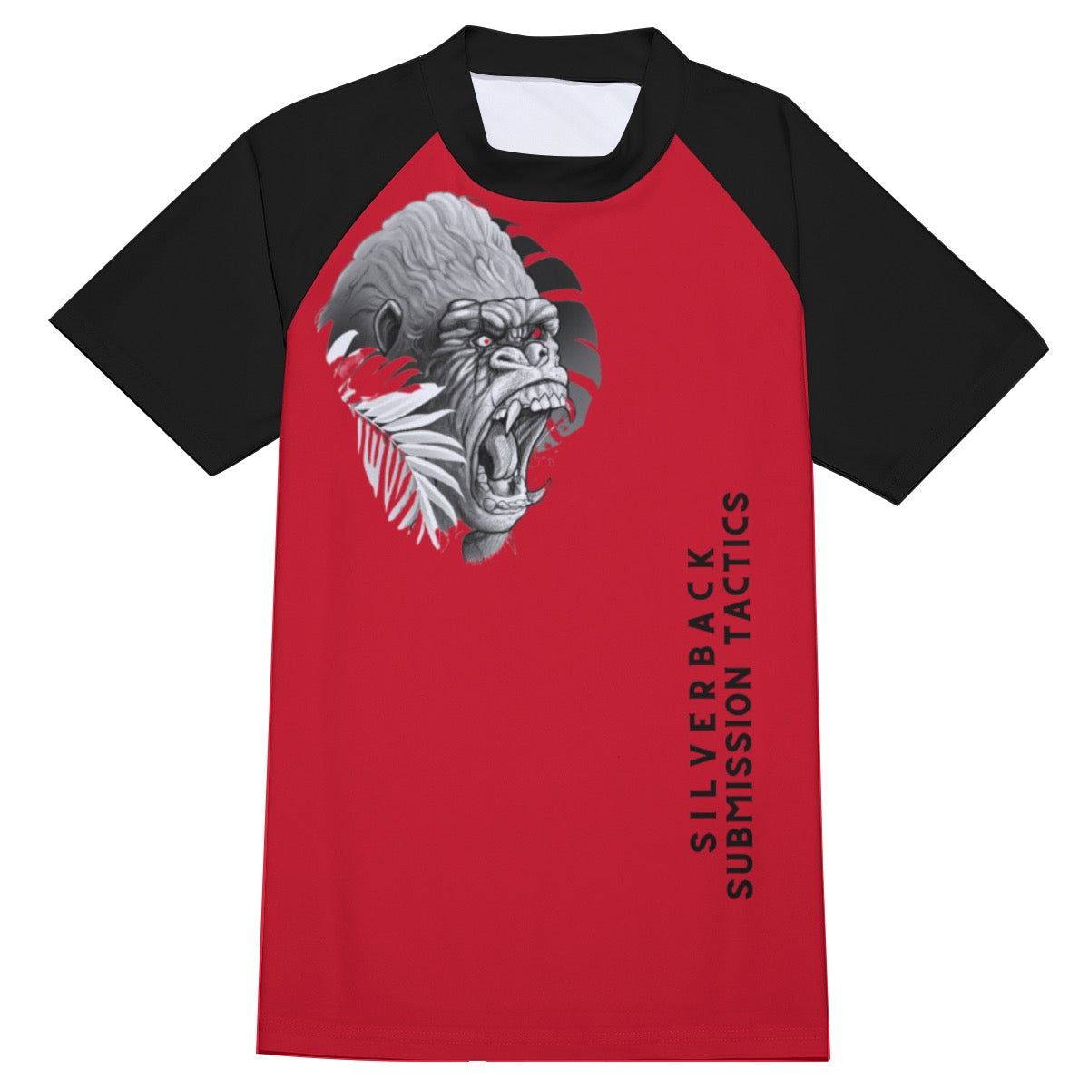 Silverback Submission Tactics Savage Red Rash Guard(LOOSE FIT)