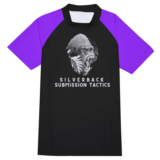 Silverback Submission Tactics Ranked Short Sleeve Rash Guard- Loose Fit