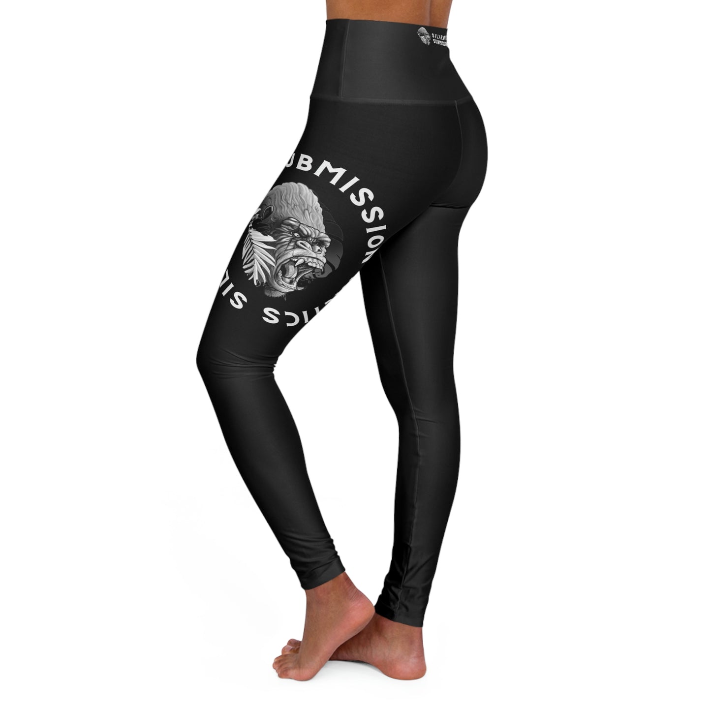 High Waisted Silverback Submission Tactics Yoga Leggings